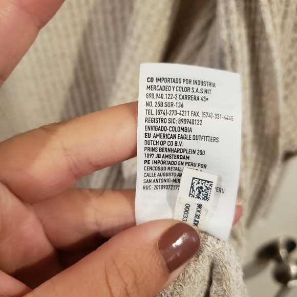 AMERICAN EAGLE | Soft plush Open Cardigan Cream Size Small Ladies - Picture 6 of 7